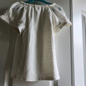 CAT&JACK Girl's, Size 8, Cream Colored Casual Top